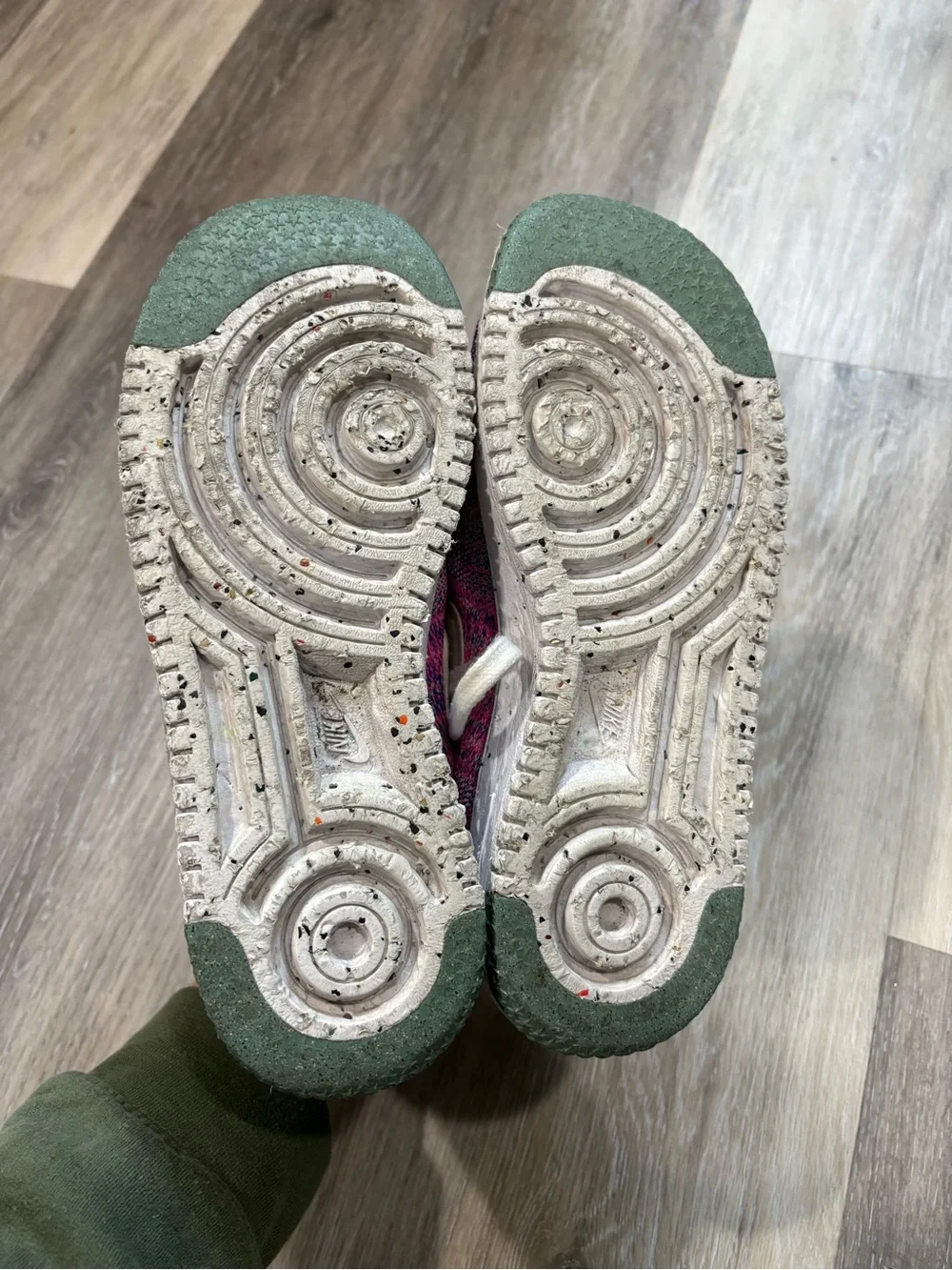 Nike Air Force 1 crater flyknit discus glow